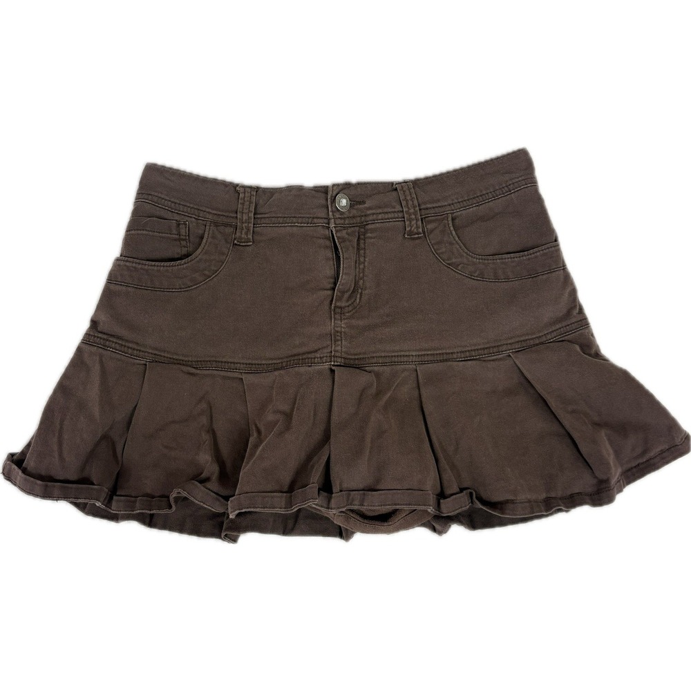 Arizona Jean Co Brown Gem Skort Size Girls 12.5 Juniors Skirt Y2k 2000s Cute